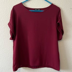 SHEIN Boxy Chiffon Dress Shirt